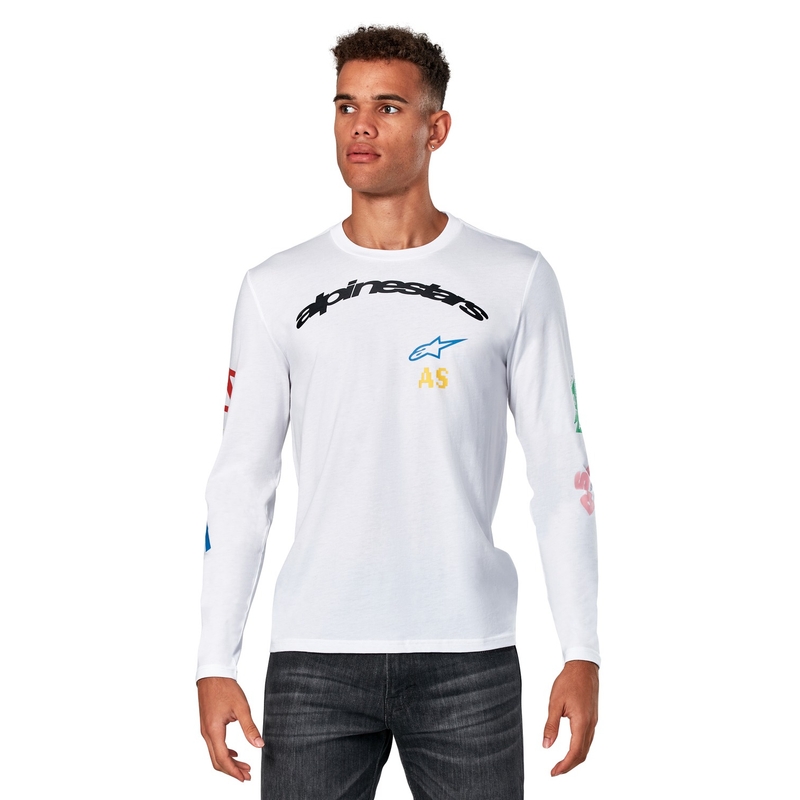 Alpinestars Brundo CSF bela majica z dolgimi rokavi