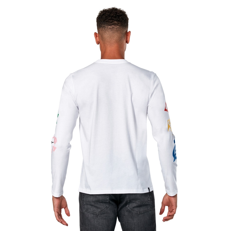 Alpinestars Brundo CSF bela majica z dolgimi rokavi