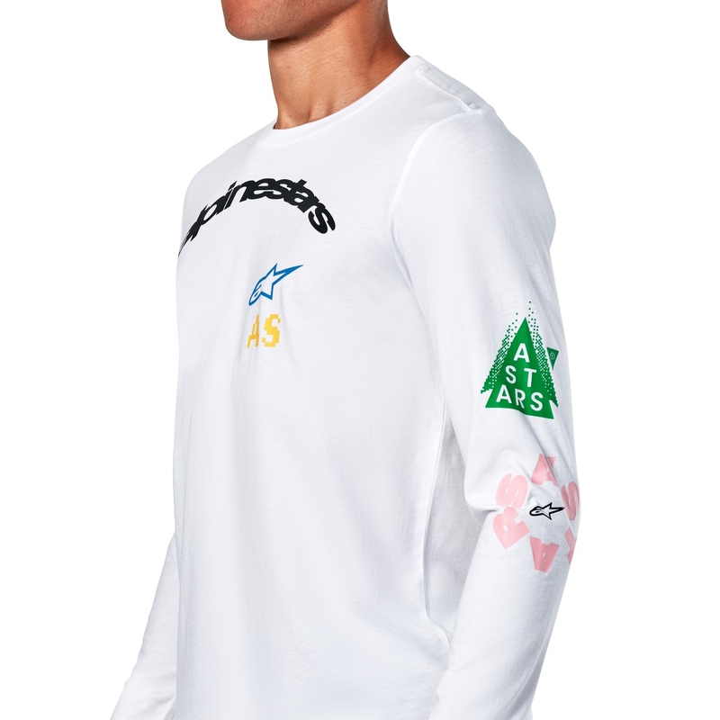 Alpinestars Brundo CSF bela majica z dolgimi rokavi