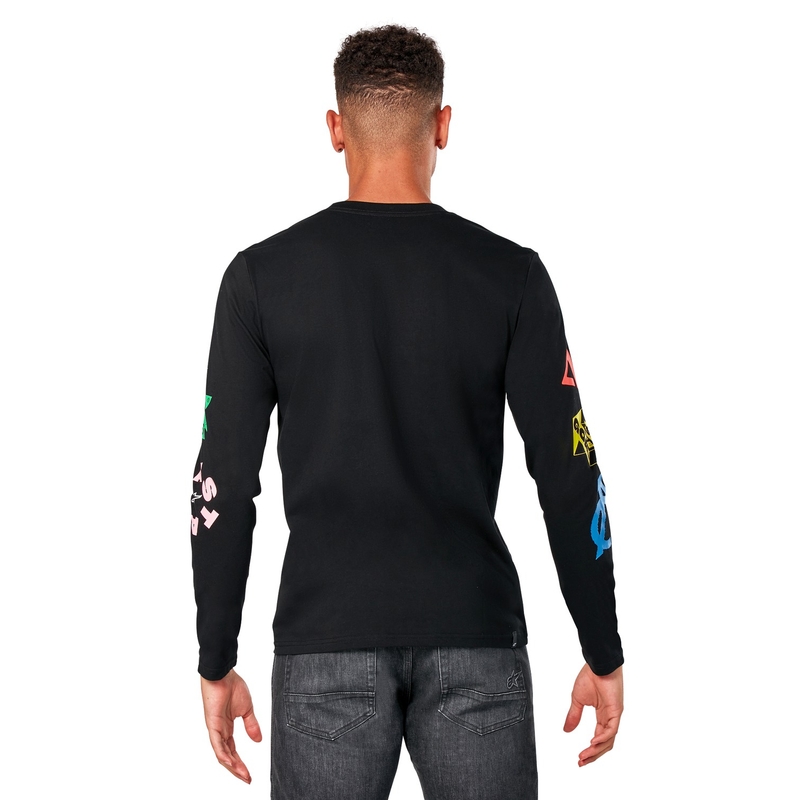 Črna majica z dolgimi rokavi Alpinestars Brundo CSF