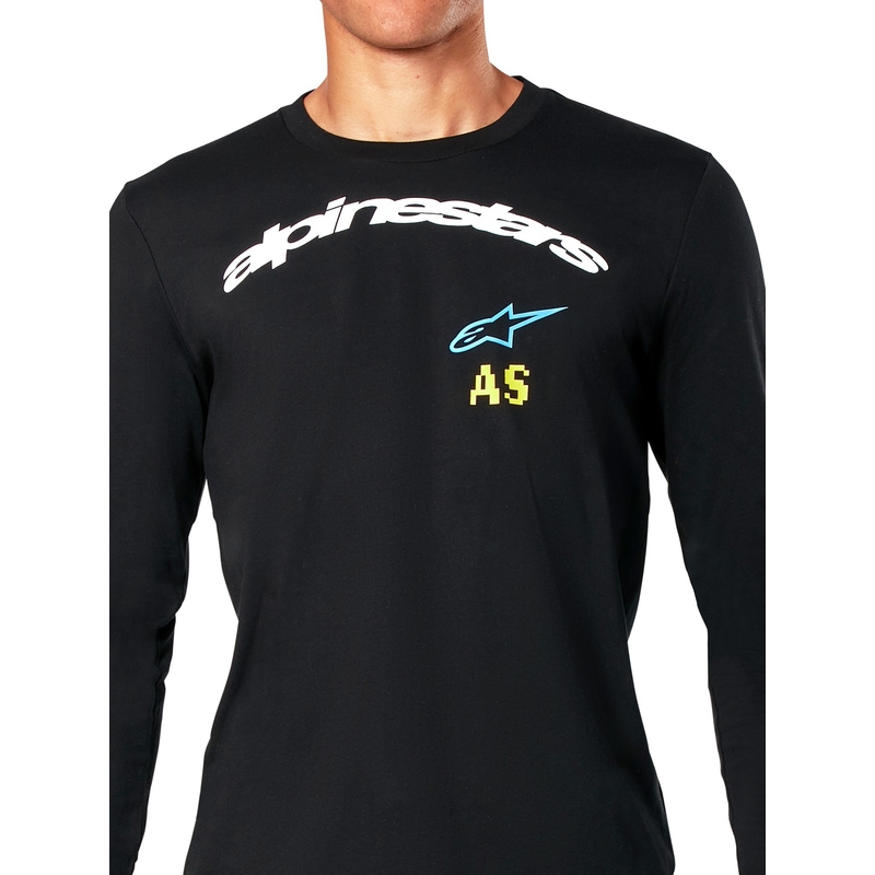Črna majica z dolgimi rokavi Alpinestars Brundo CSF