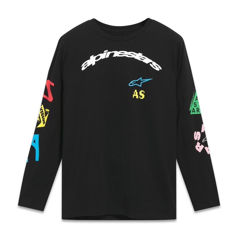 Črna majica z dolgimi rokavi Alpinestars Brundo CSF
