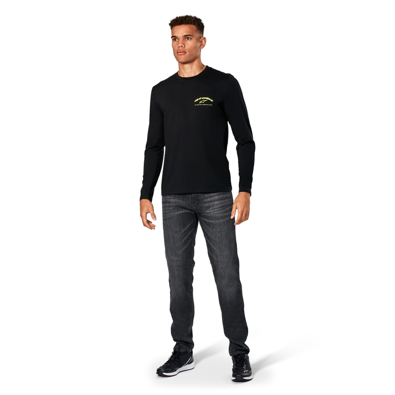 Črna majica z dolgimi rokavi Alpinestars Vitalus CSF