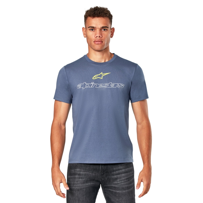 Modra majica Alpinestars Linear Trace CSF