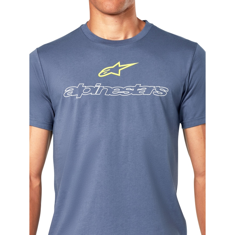 Modra majica Alpinestars Linear Trace CSF