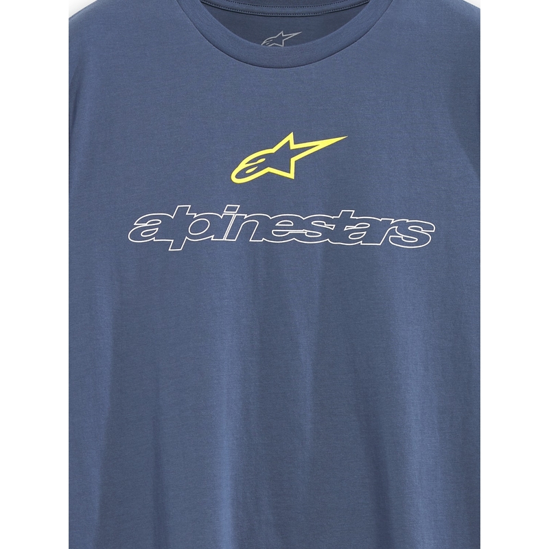 Modra majica Alpinestars Linear Trace CSF