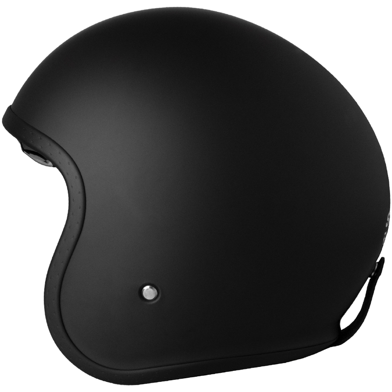 Odprta motoristična čelada Street Racer Shadow II Matte Black