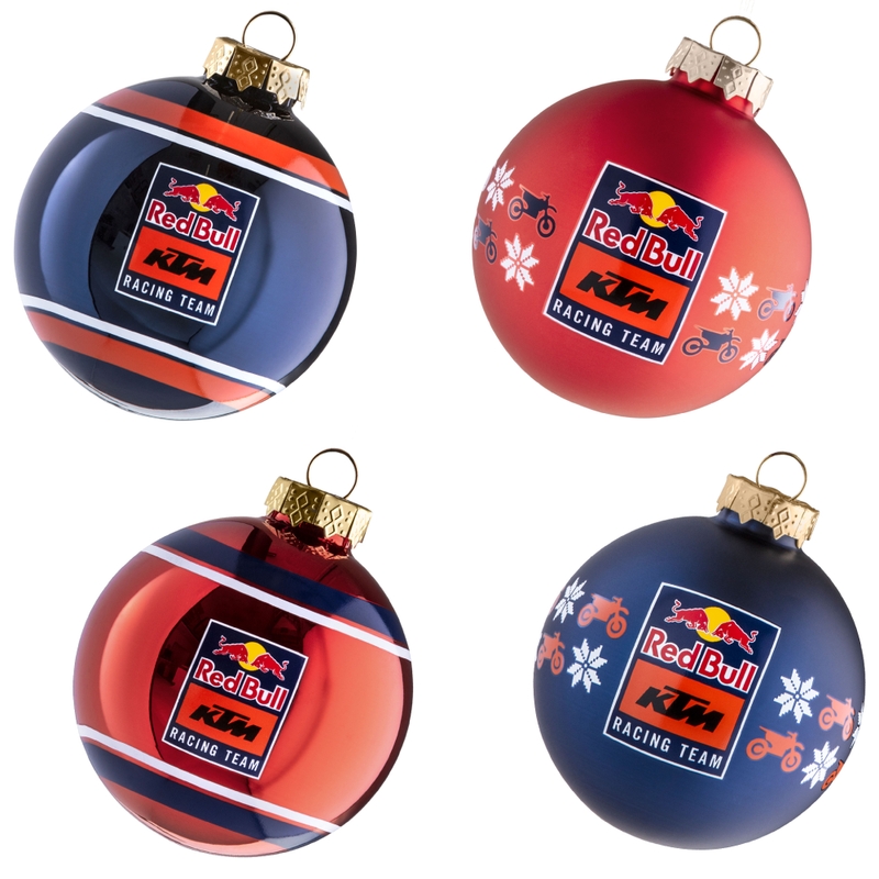 Božične bučke Red Bull KTM Decoration Set modro-oranžna