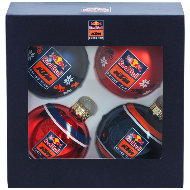 Božične bučke Red Bull KTM Decoration Set modro-oranžna