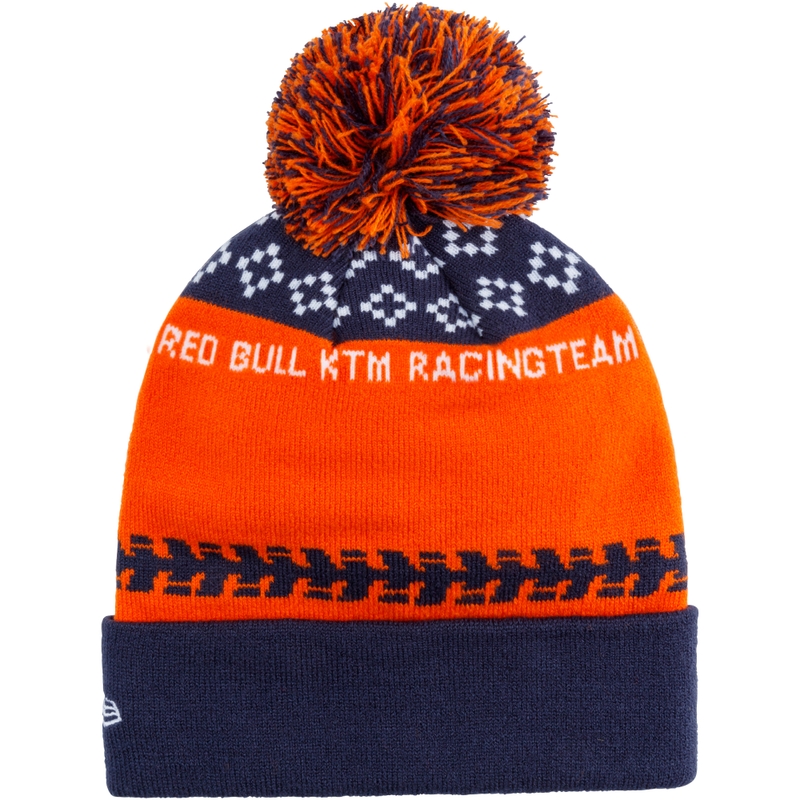 Red Bull KTM Winter Beanie modro-oranžna kapa
