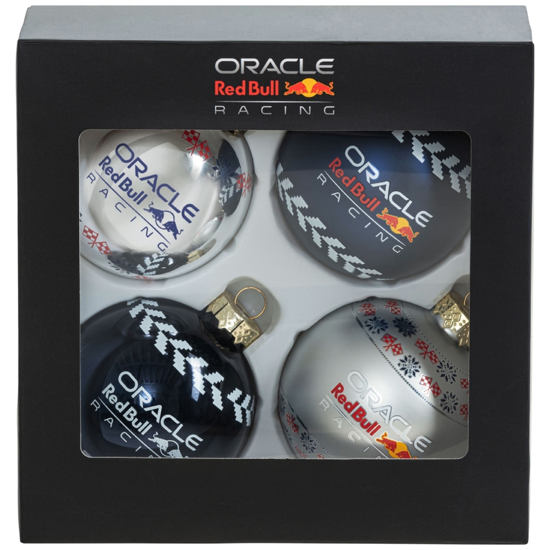 Božični okraski Oracle Red Bull Racing modro-srebrni