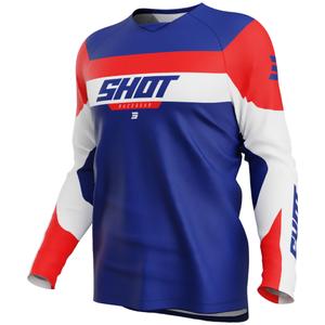 Otroški motokros dres Shot Draw League modro-rdeč