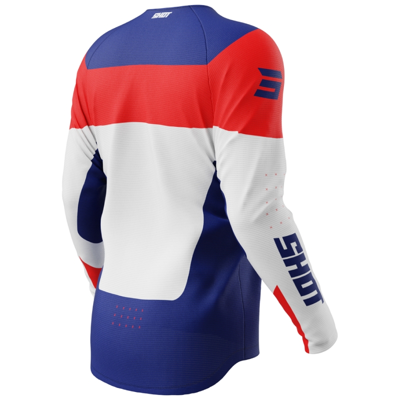 Otroški motokros dres Shot Draw League modro-rdeč