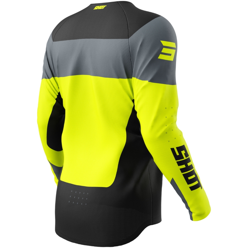 Otroški motokros dres Shot Draw League fluo rumen