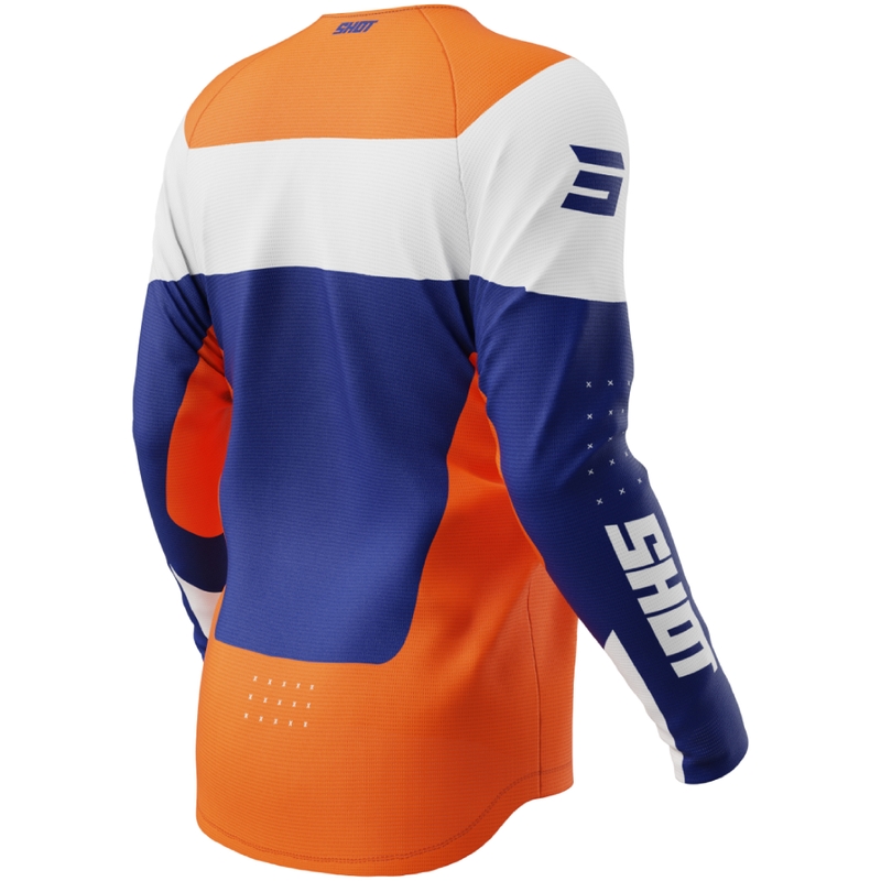 Oranžen otroški motokros dres Shot Draw League