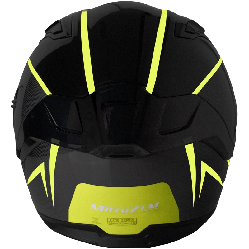 Motozem Guardian integralna motoristična čelada črno-rumena