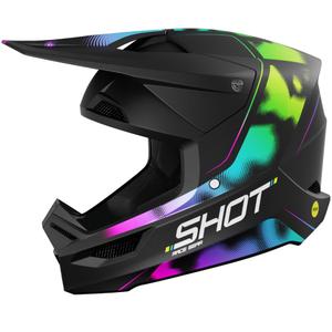 Motokros čelada Shot Race Nitro mat črna