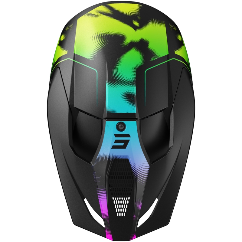 Motokros čelada Shot Race Nitro mat črna