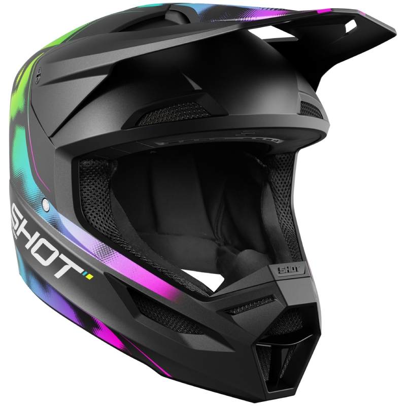 Motokros čelada Shot Race Nitro mat črna