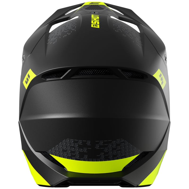 Motokros čelada Shot Furious Draw fluo rumena