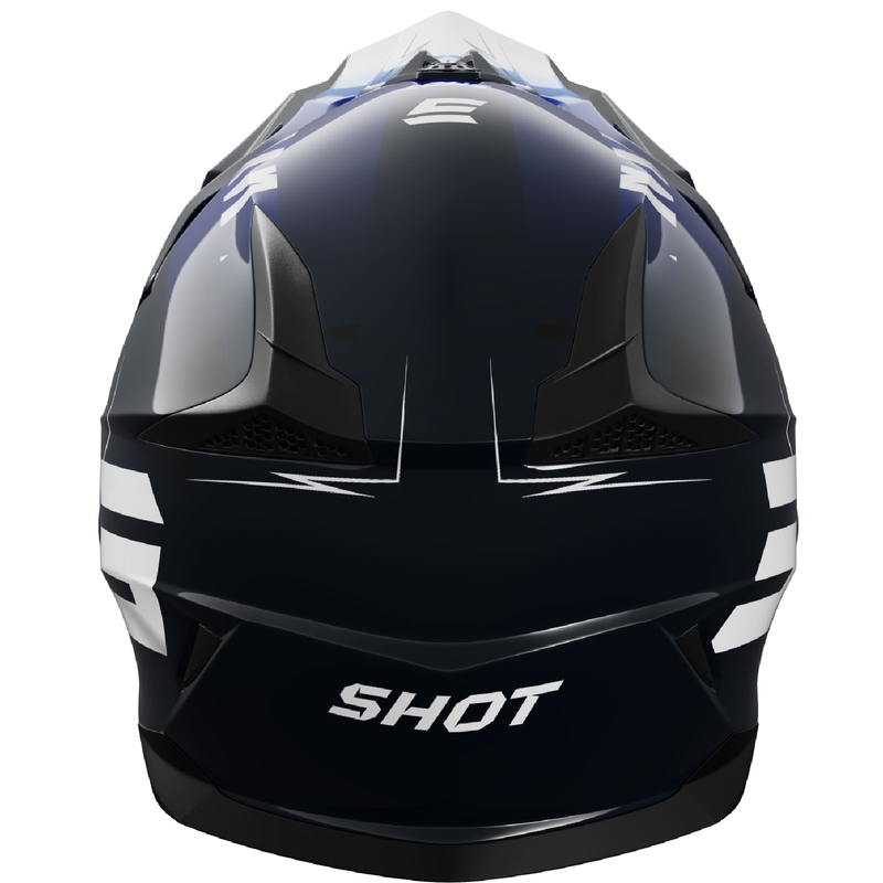 Motokros čelada Shot Pulse X-Trem modra