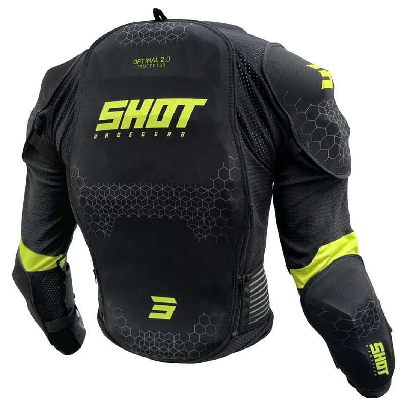 Ščitnik za telo Shot Optimal 2.0 črno-rumen