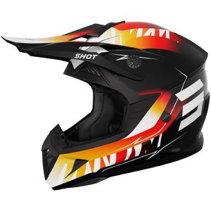 Otroška motokros čelada Shot Pulse X-Trem oranžno-rdeča