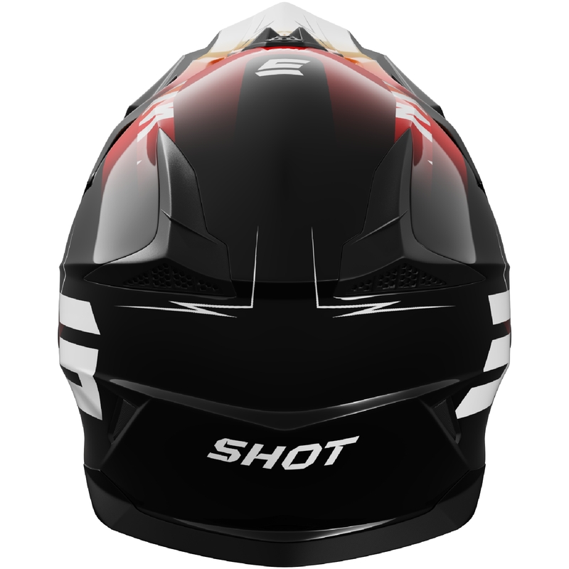Otroška motokros čelada Shot Pulse X-Trem oranžno-rdeča