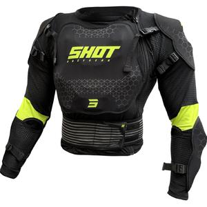Otroški ščitnik za telo Shot Optimal 2.0 črno-fluo rumen