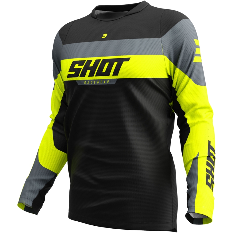 Motokros dres Shot Devo League fluo rumen
