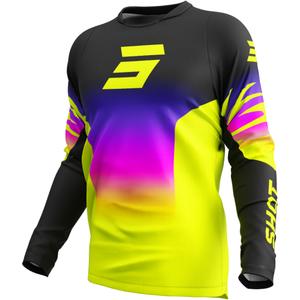 Motokros majica Shot Devo X-Trem fluo rumena