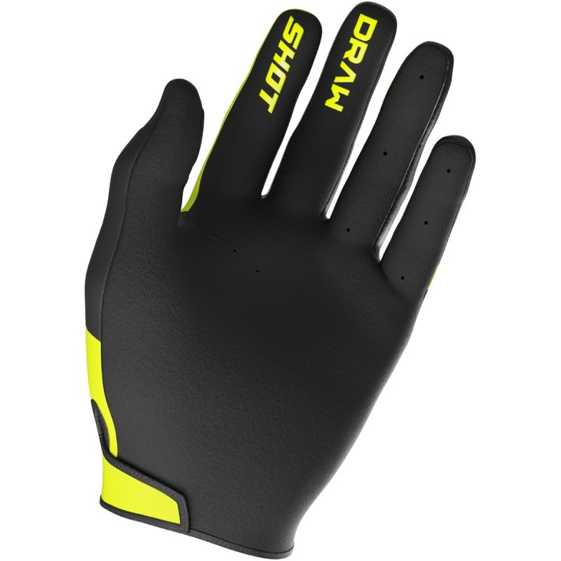 Rokavice za motokros Shot Draw Sky fluo rumene