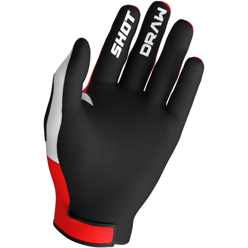 Rokavice za motokros Shot Draw Sky rdeče