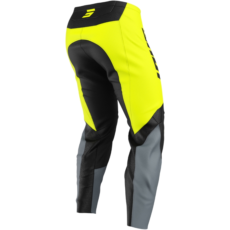 Otroške motokros hlače Shot Draw League fluo rumene barve
