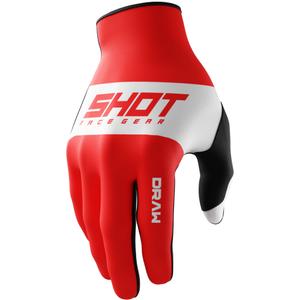 Otroške rokavice za motokros Shot Draw Sky rdeče