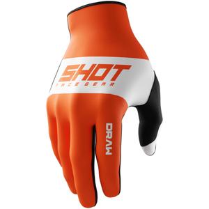 Otroške rokavice za motokros Shot Draw Sky oranžne
