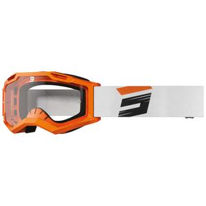 Motokros očala Shot Assault 2.0 Claw fluo oranžna s prozornim pleksi steklom