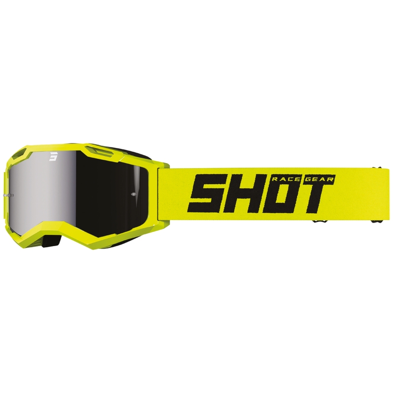 Motokros očala Shot Assault 2.0 Solid fluo rumena z iridijevim steklom