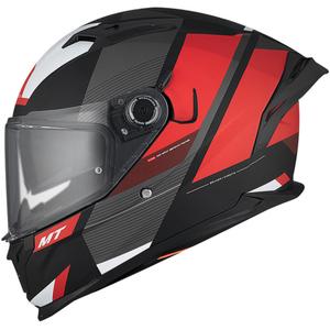 Integralna motoristična čelada MT BRAKER SV Chento B5 mat črno-sivo-rdeča