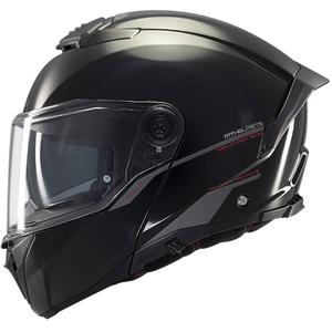 Vyklápěcí helma na motorku MT ATOM 2 SV SOLID A1 lesklá černá