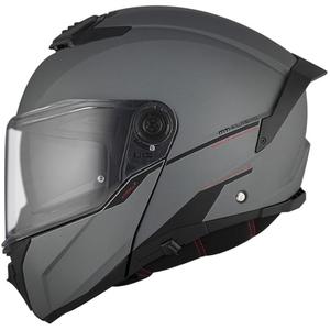Vyklápěcí helma na motorku MT ATOM 2 SV SOLID A2 šedá matná