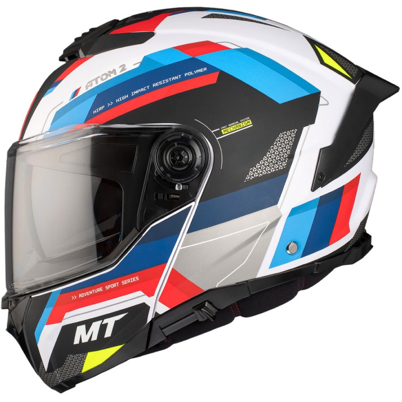 MT ATOM 2 SV BAST A0 motoristična čelada črno-modro-rdeče-bela perla