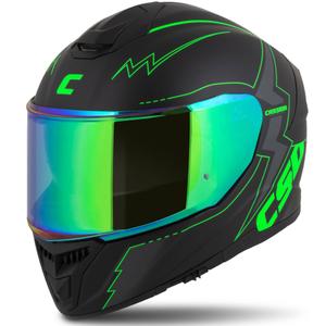 Integral motoristična čelada Cassida Integral GT 2.1 Flash black-fluo green-grey