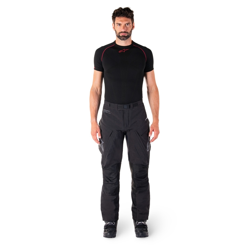 Motoristične hlače Alpinestars Hyde XT črno-rdeče