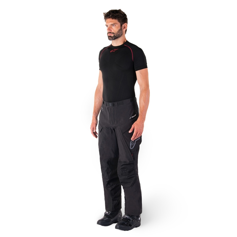 Motoristične hlače Alpinestars Hyde XT črno-rdeče