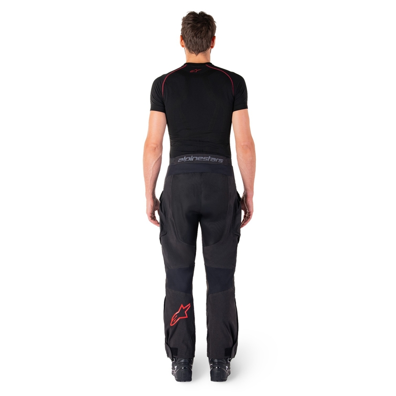 Motoristične hlače Alpinestars Hyde XT črno-rdeče