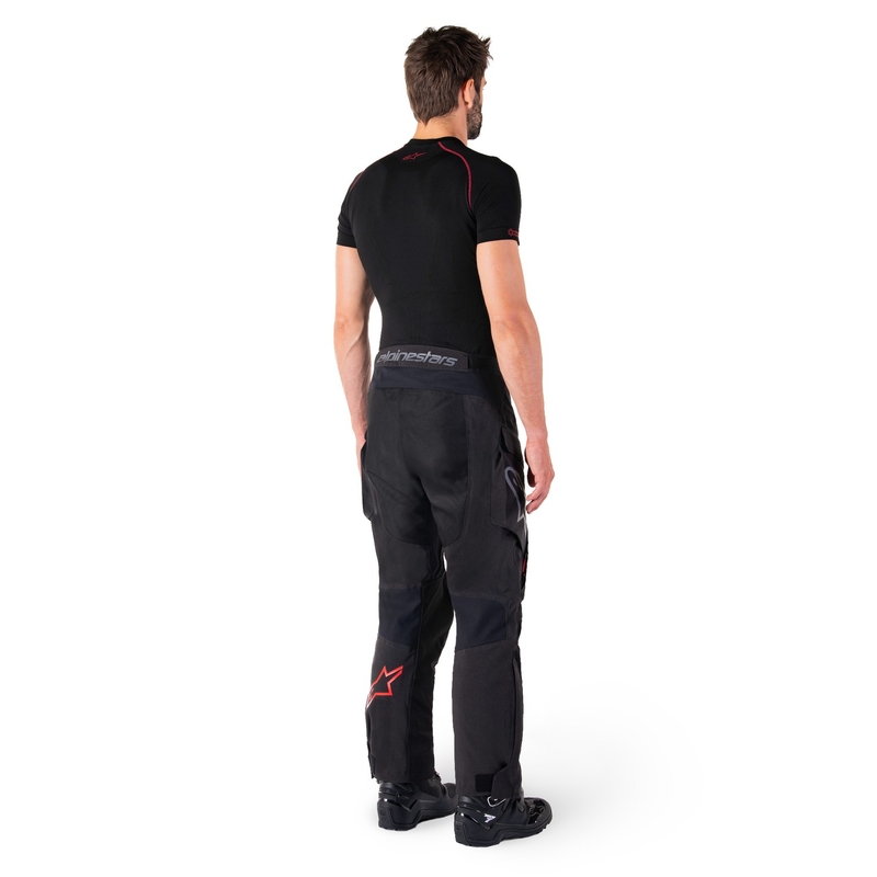 Motoristične hlače Alpinestars Hyde XT črno-rdeče