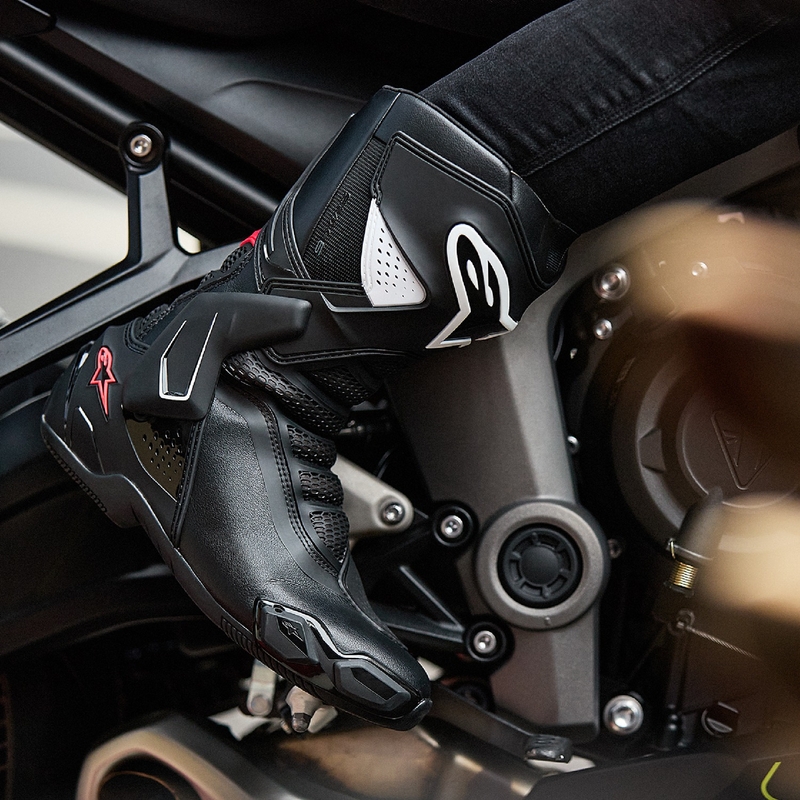 Alpinestars Stella SMX-6 3 ženski motoristični škornji črno-beli-roza