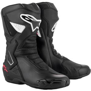 Alpinestars Stella SMX-6 3 ženski motoristični škornji črno-beli-roza