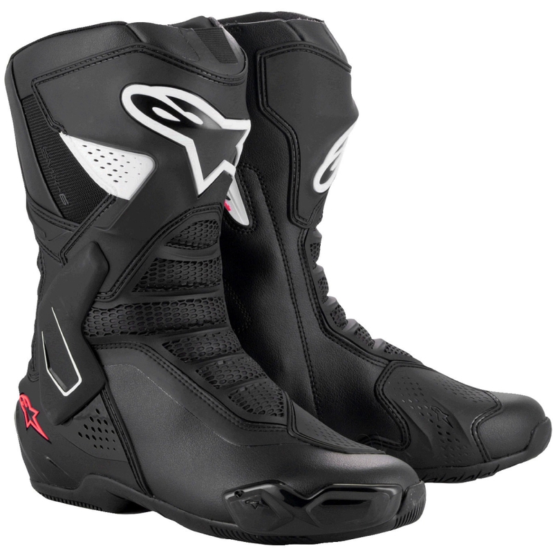 Alpinestars Stella SMX-6 3 ženski motoristični škornji črno-beli-roza